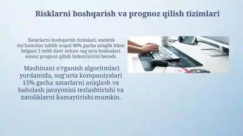 Sug'urta faoliyatida axborot kompleksi va texnalogiyalari 4