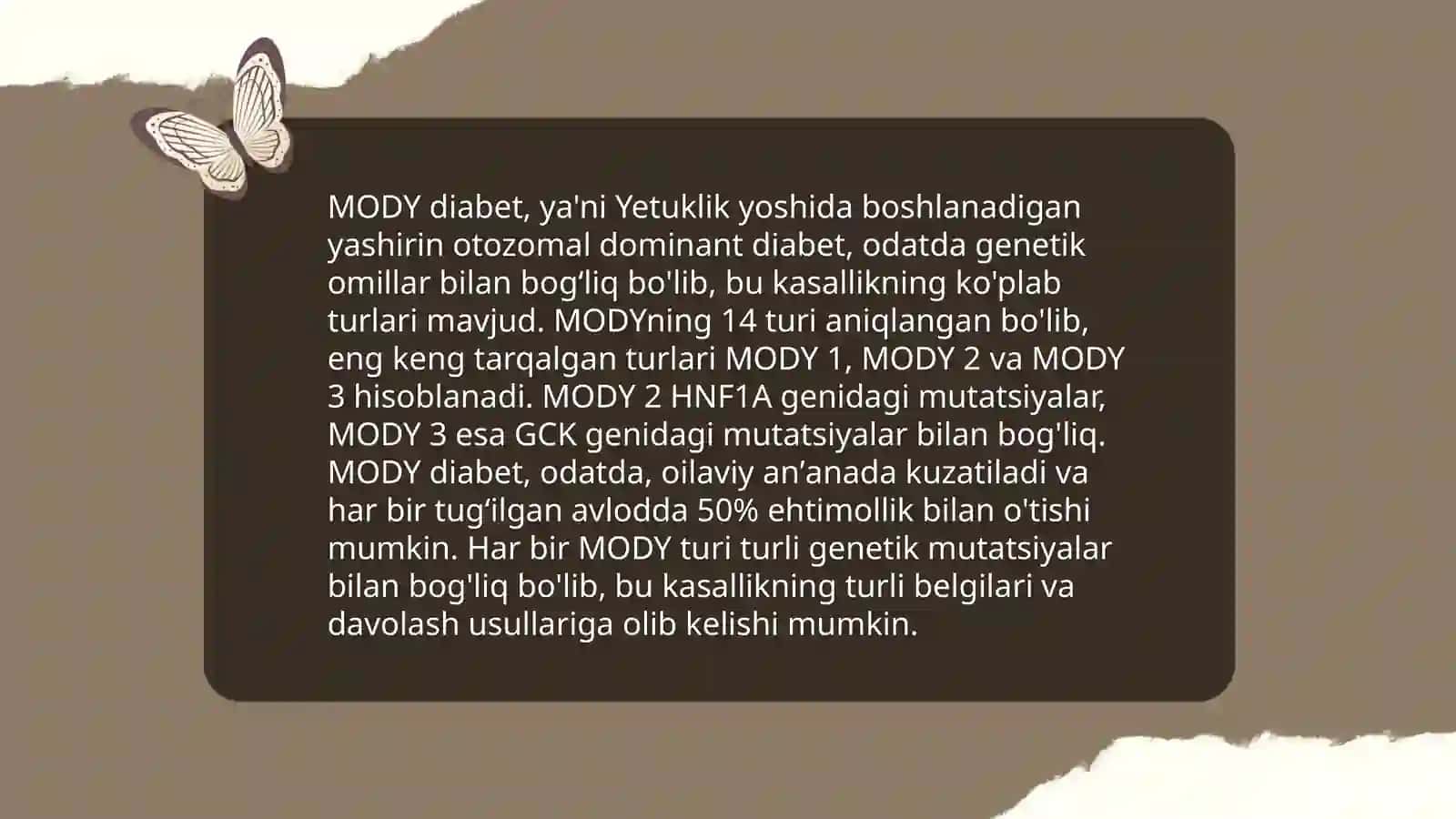MODY tipidagi diabet 4