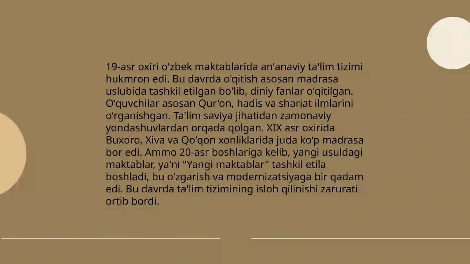 19-asr oxiri va 20-asr boshlarida maktab va pedagogik fikr taraqqiyoti, jadidlar harakati 4