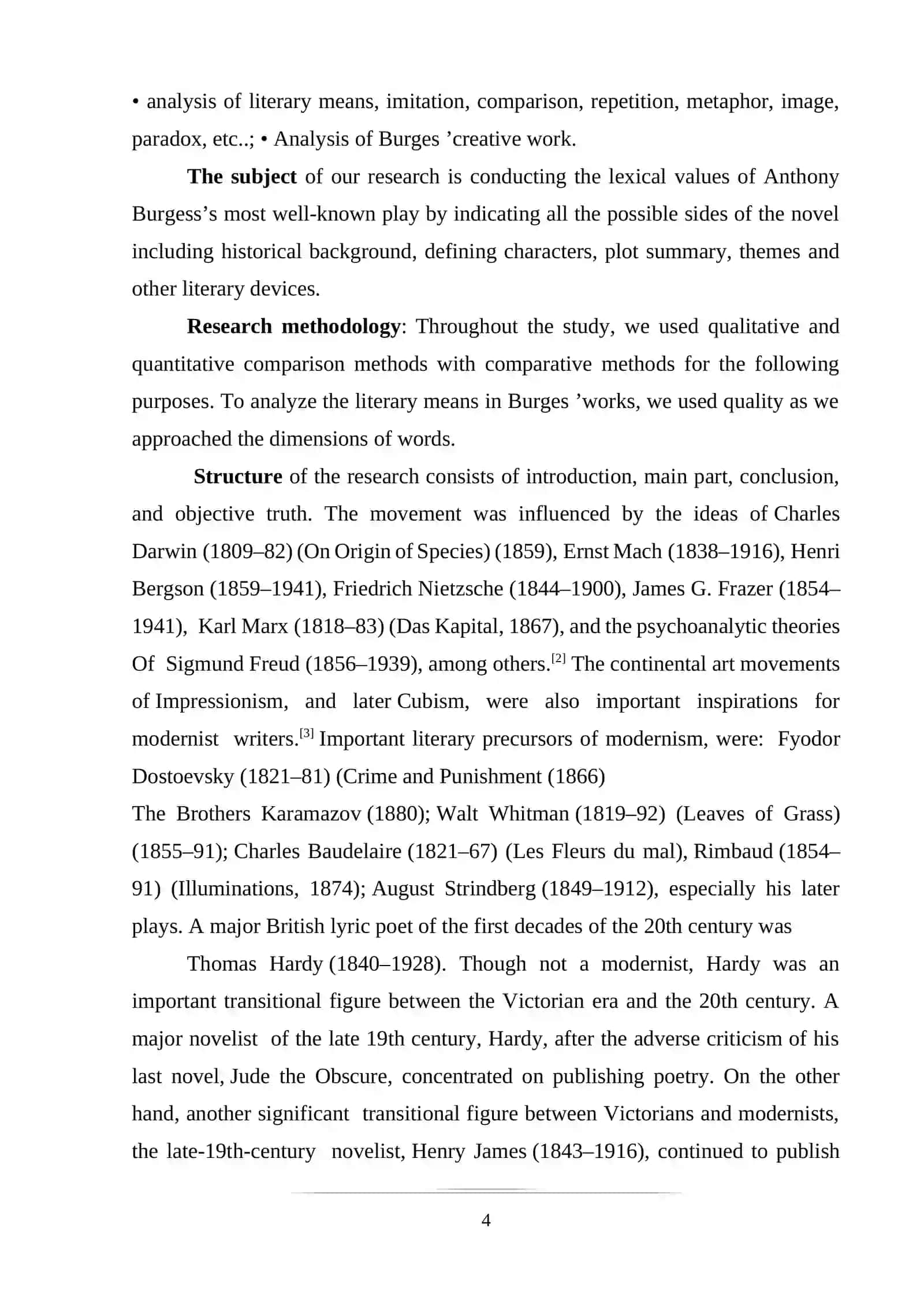 Antony Burges and 20th Century British Literature 4