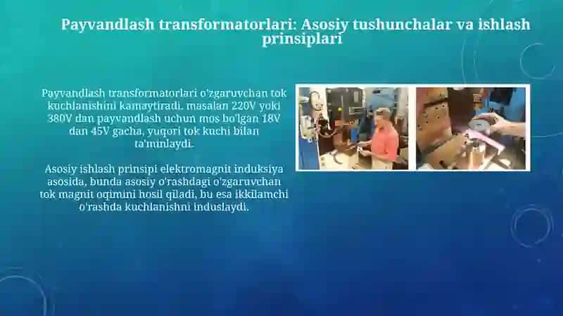 Payvandlash taminlash manbalari fanining ahamiyati 4