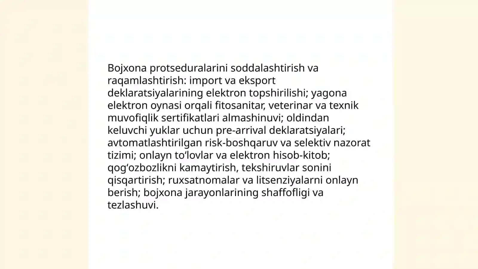O'zbekiston tashqi savdo faoliyatining erkinlashtirilishi 4