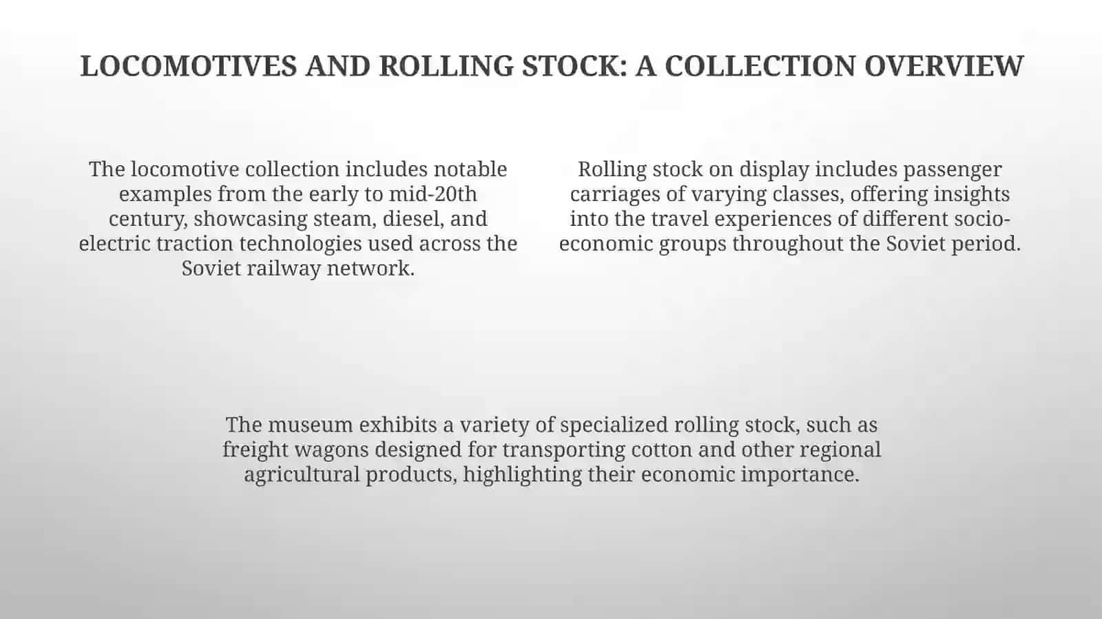 Tashkent State Railway Museum Presentation 4
