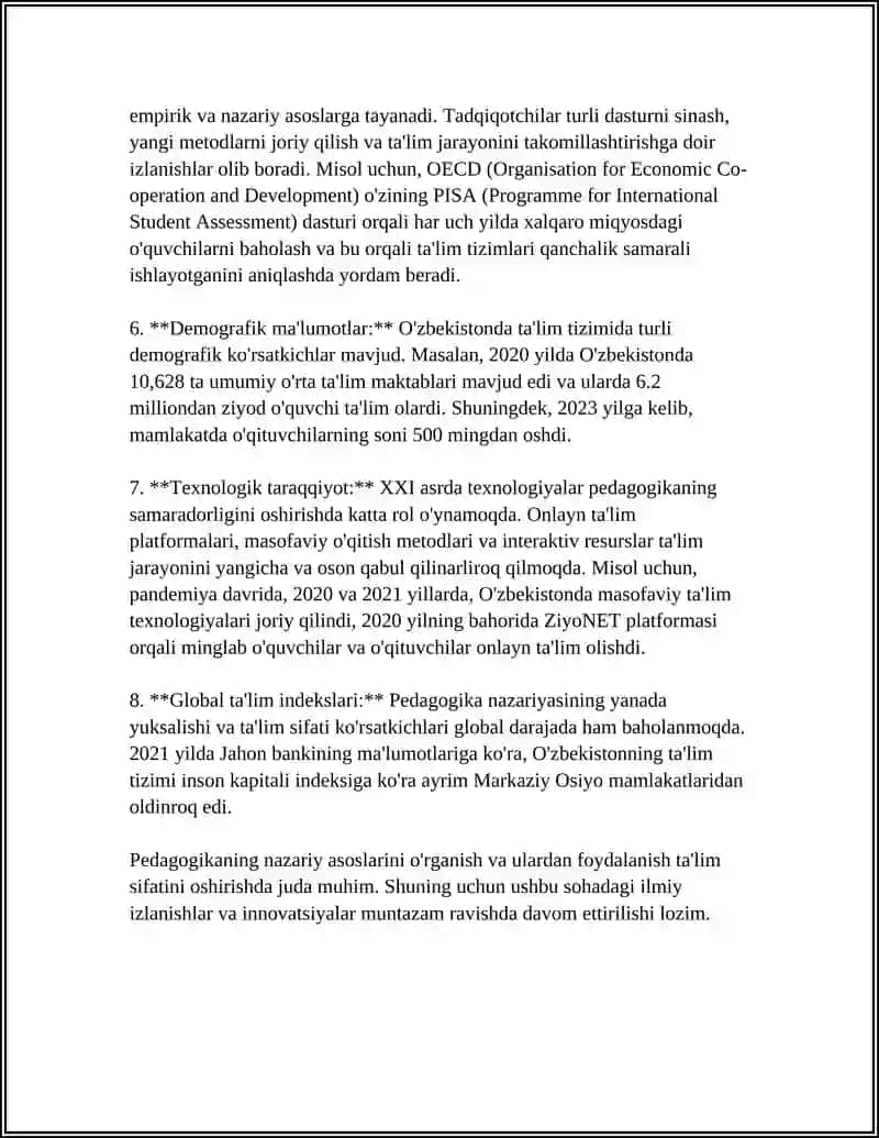 URGANCH DAVLAT INSTITUTI PEDOGOGIKA KAFEDRASI 4