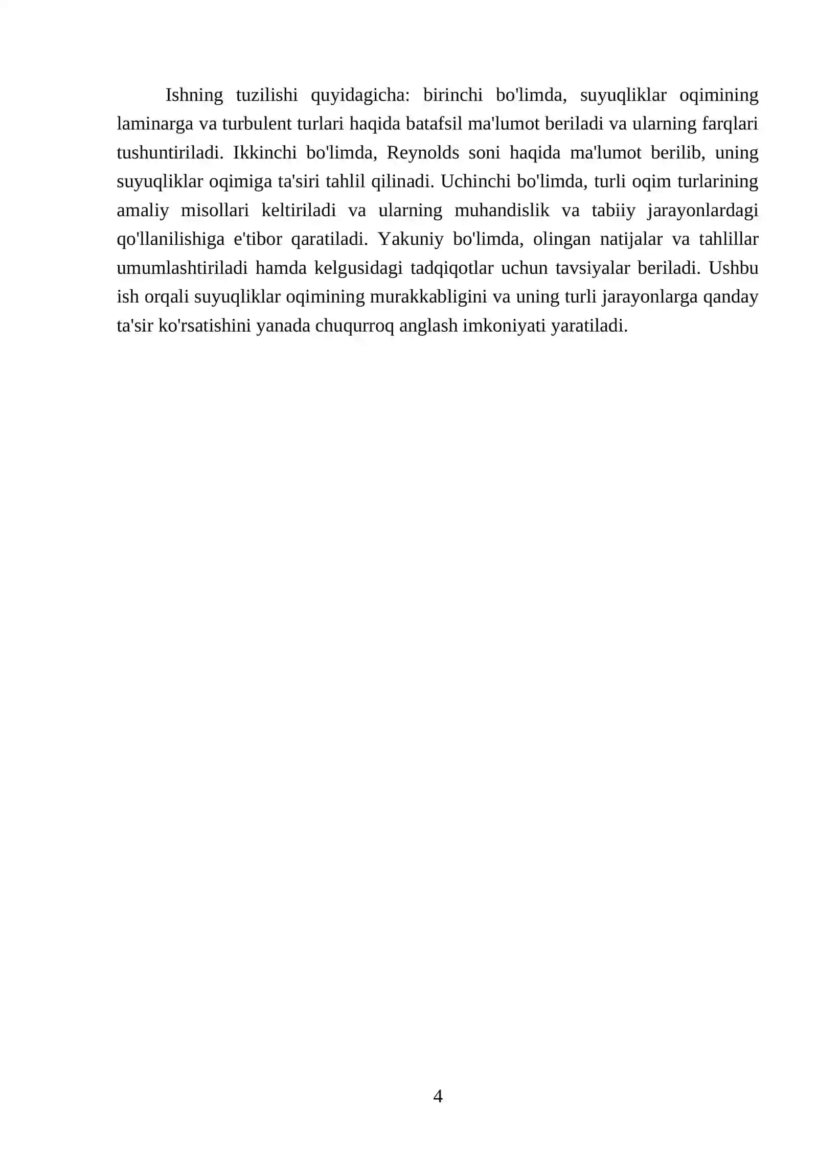 Suyuqliklarda oqim turlari 4