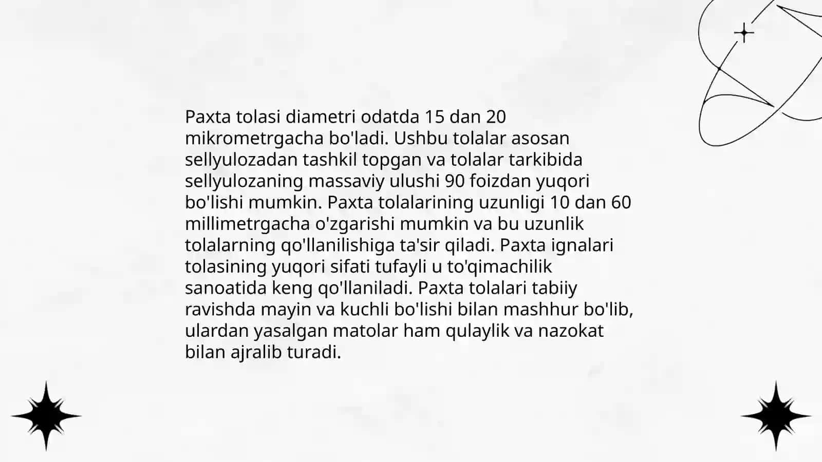 Paxta sifatini belgilovchi standartlar 4