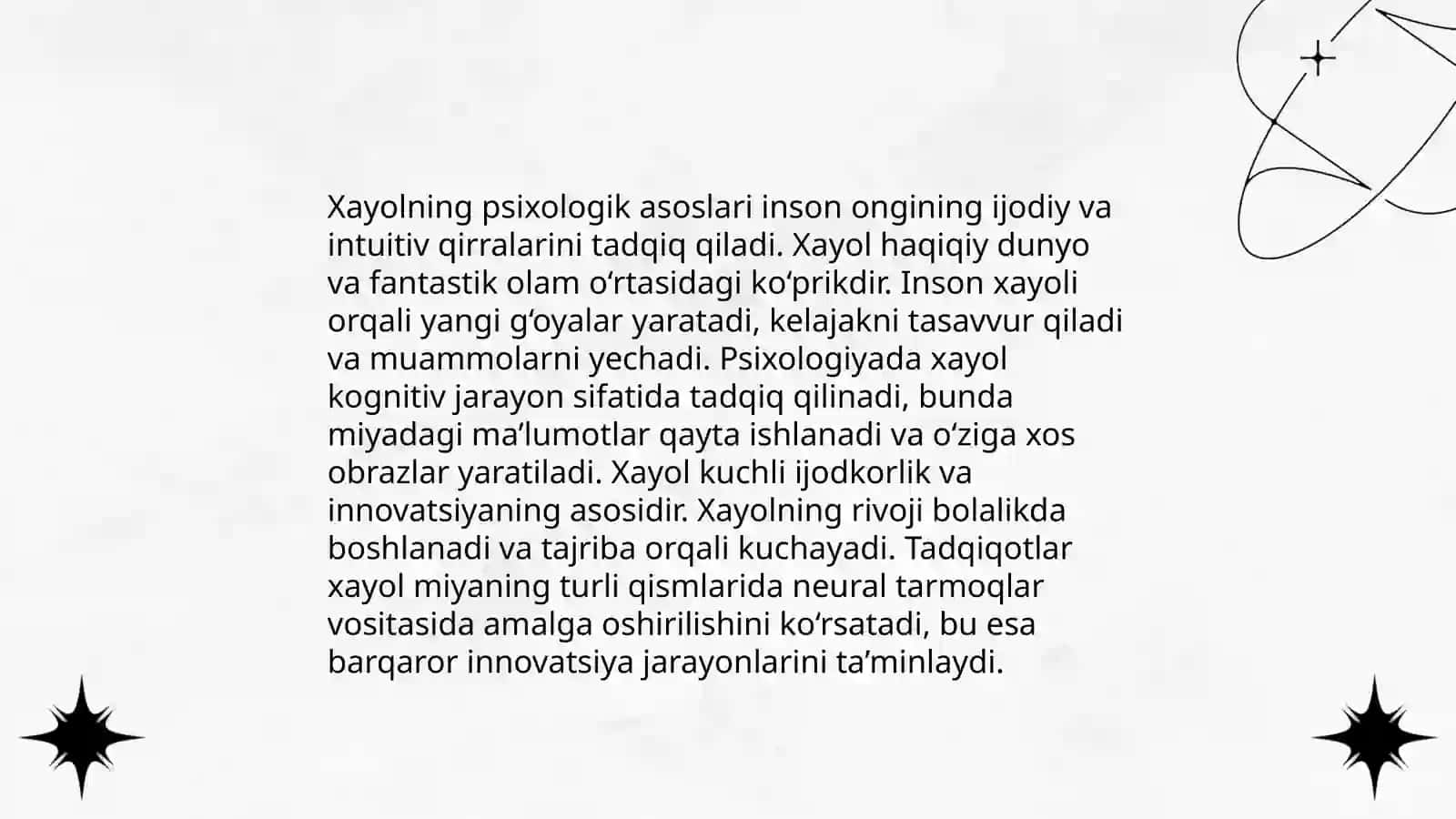 Xayol haqida tushuncha 4