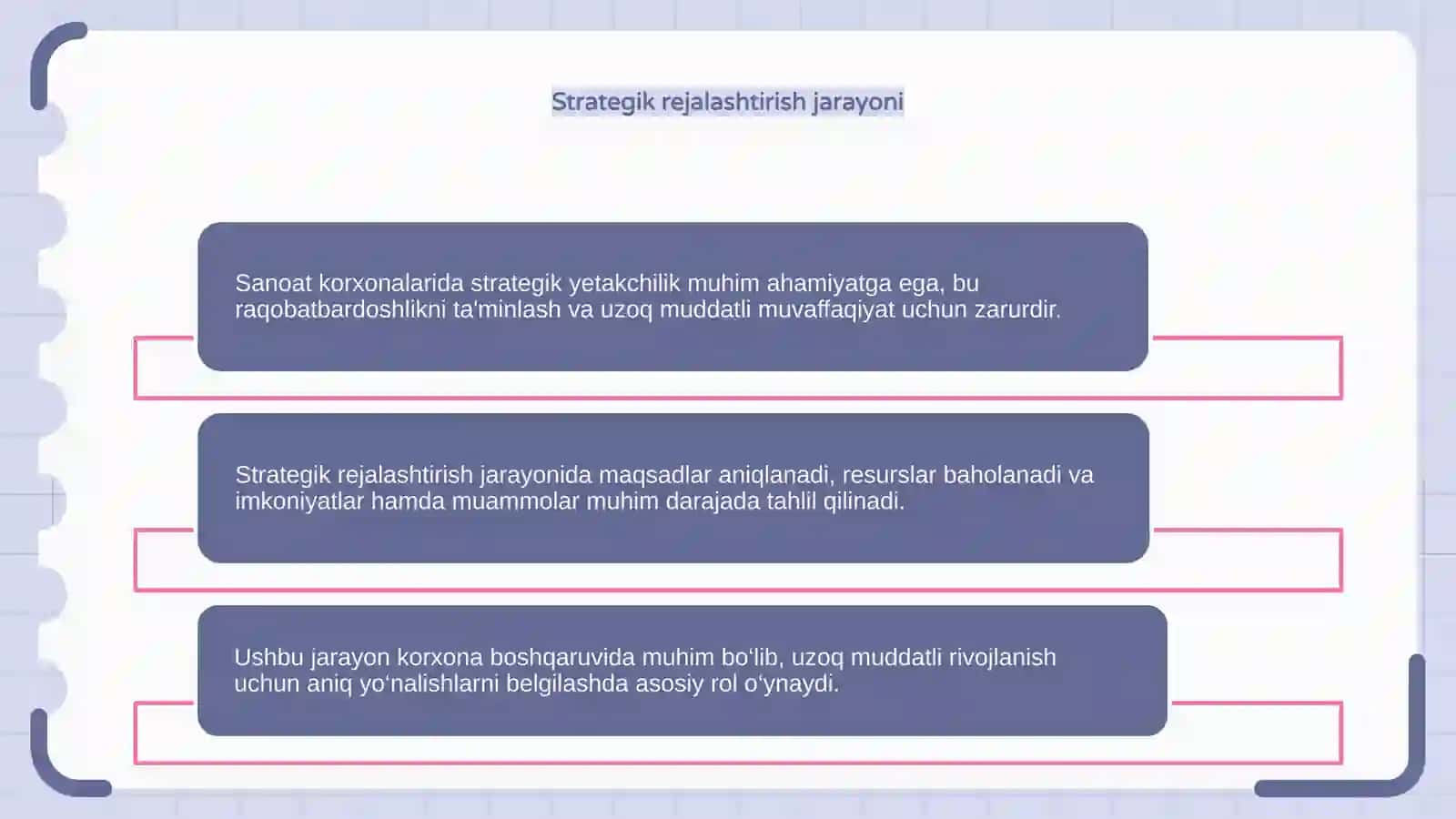 Sanoat korxonalarida strategik yetakchilik 4
