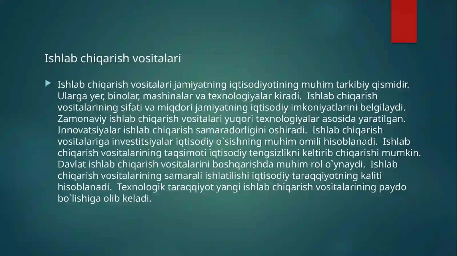 Jamiyatning iqtisodiy negizlar 4