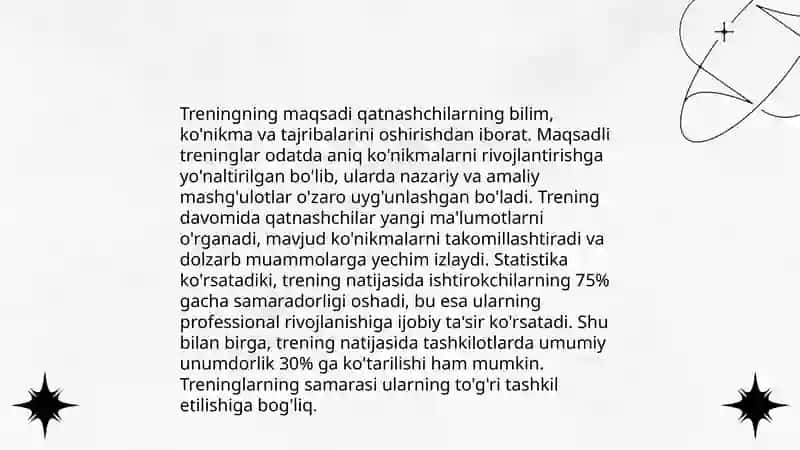 Trening haqida tushuncha 4