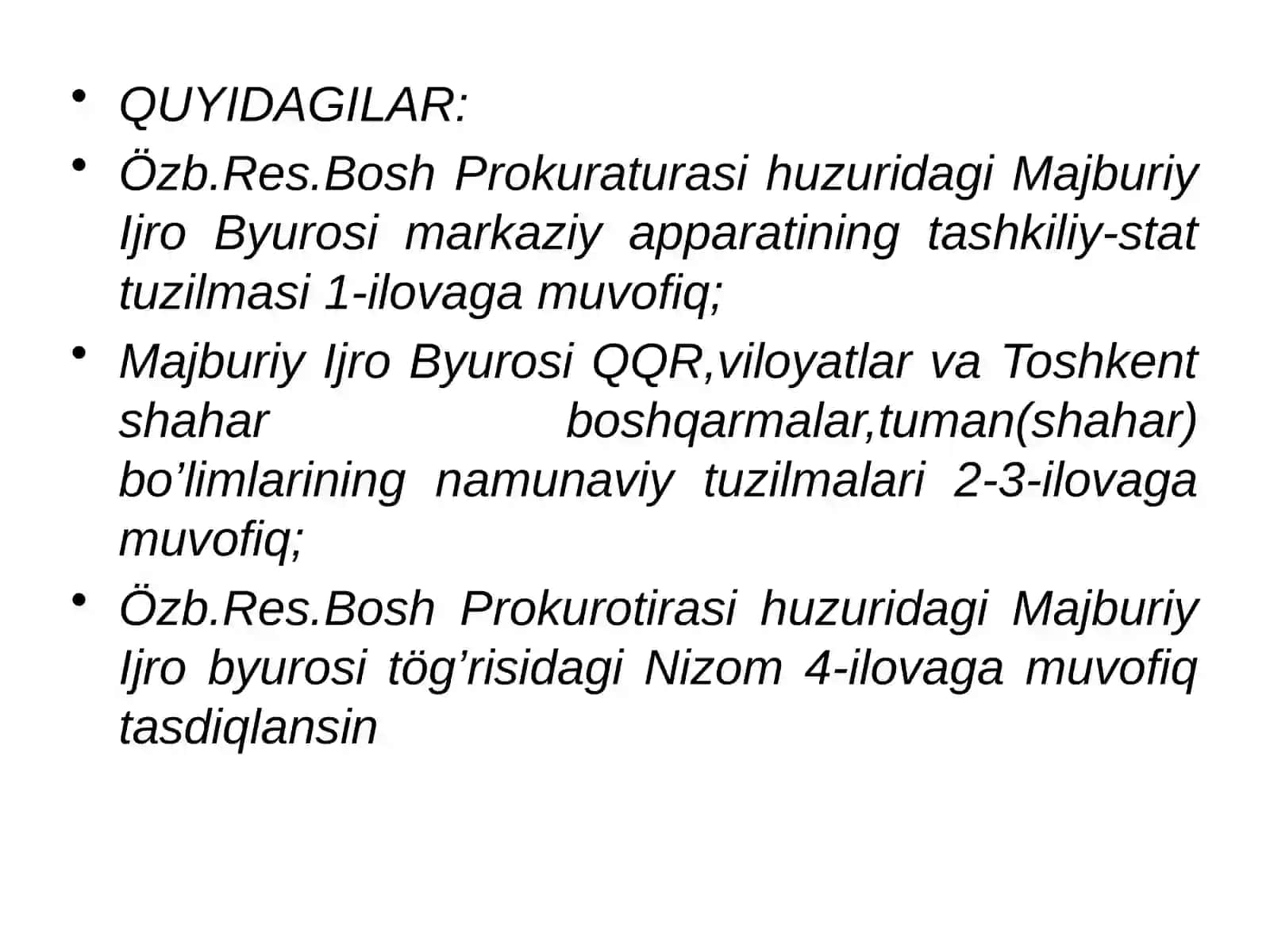 Majburiy Ijro Byurosi faoliyati 4