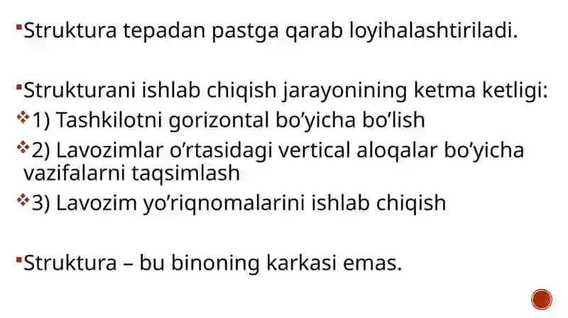 Boshqaruvning tashkiliy strukturasi 4