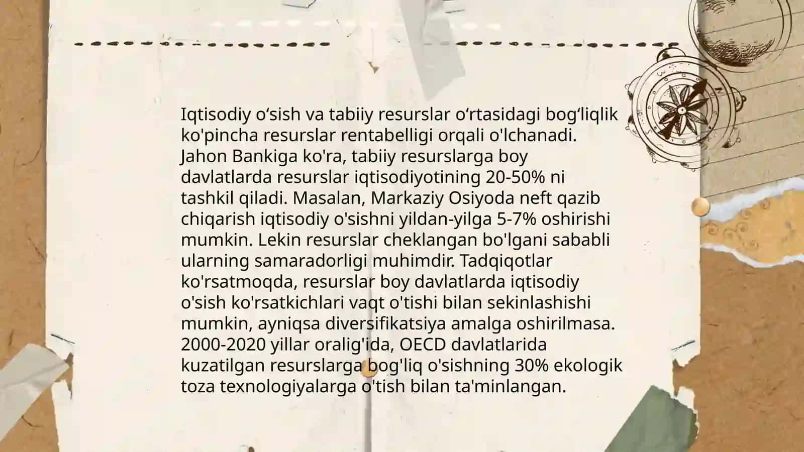 Tabiiy resurslar va iqtisodiy õsish 4