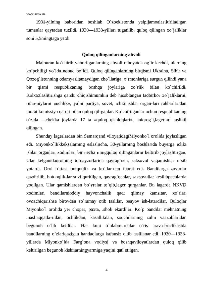 O`zbekistonda yoppasiga jamoalashtirish 4