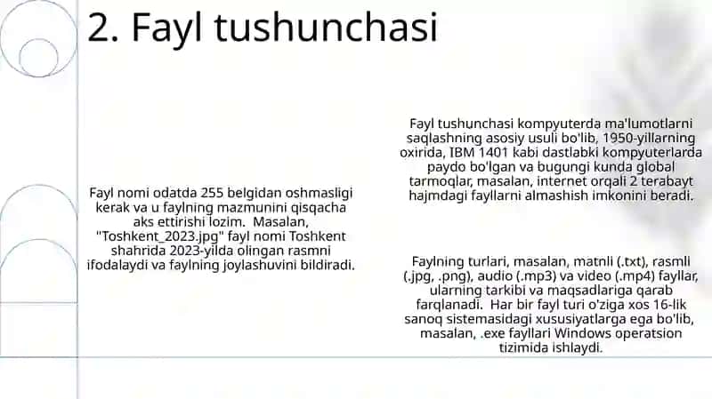 Fayl tushunchasi va uning turlari 4