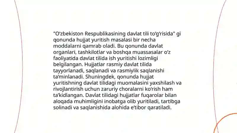 Hujjatchilikning takomillashuvi 4