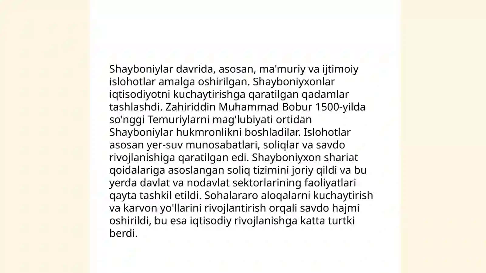 Shayboniylar davlati va huquqi tarixi 4