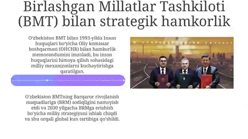 O'zbekistonning xalqaro tashkilotlar bilan hamkorligi 4