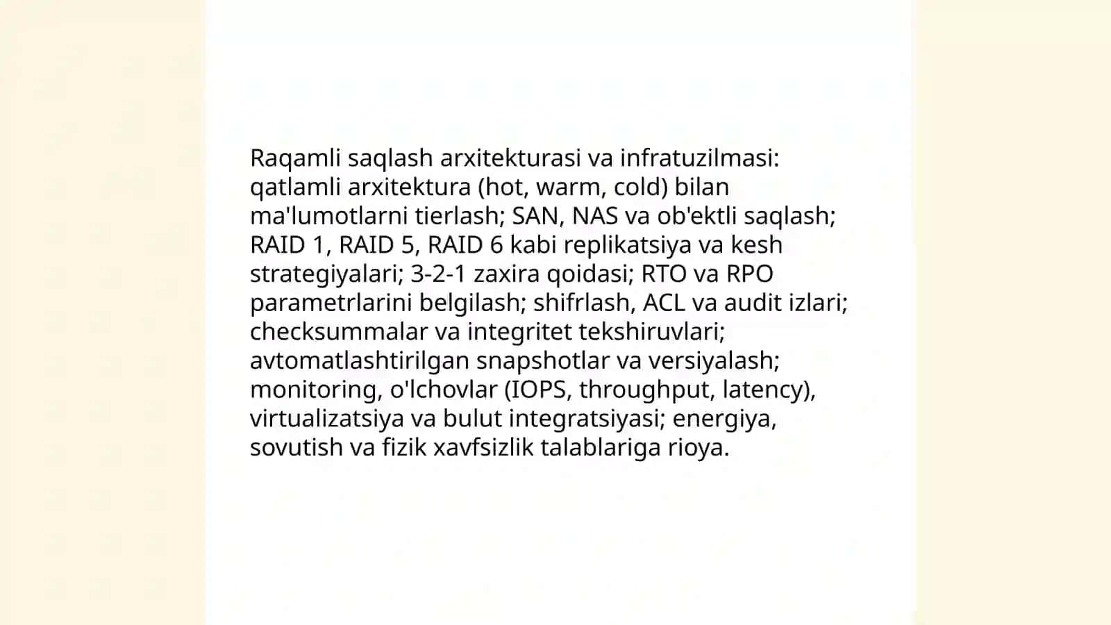 Raqamli axborot resurslarining saqlanishi 4