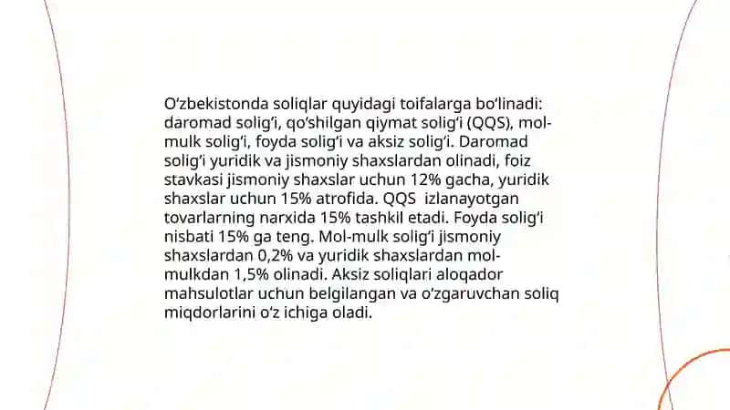Soliq tizimi va uning xususiyatlari 4