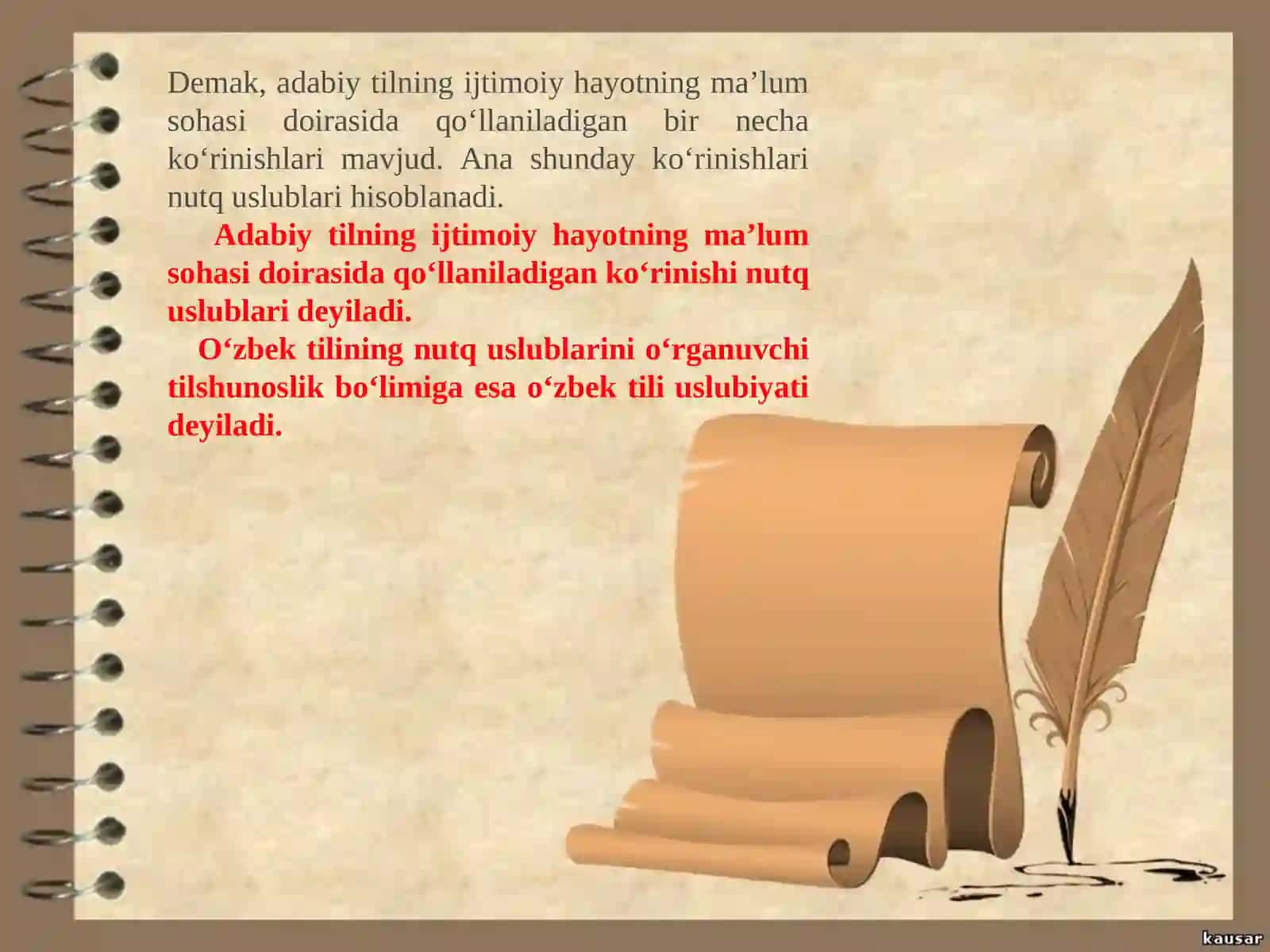 Leksik vositalarni nutqiy uslublarda qo’llash, ma’nodosh va shakildosh so’zlar uslubiyati. 4