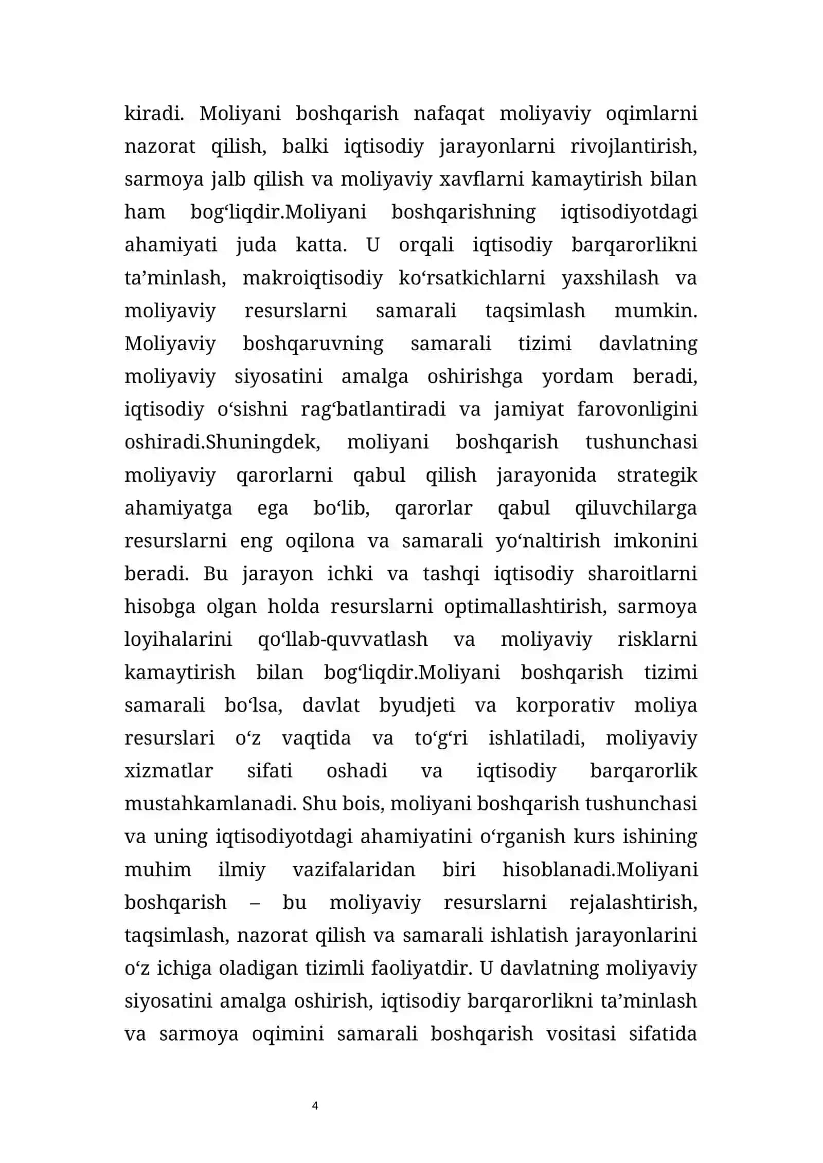 Moliyani boshqarish tizimi 4