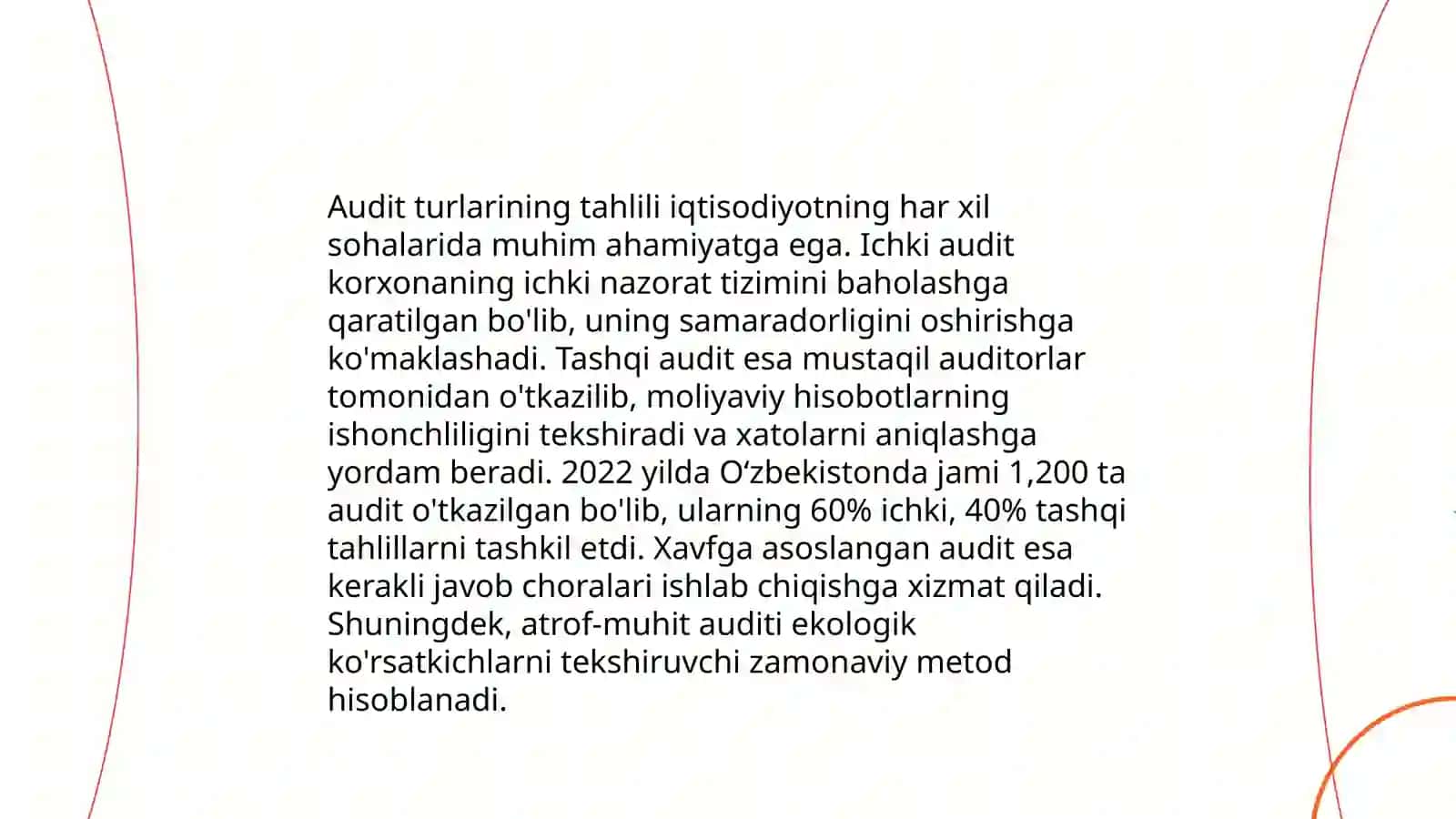 Audit maqsadi, vazifalari va usullari tavsifi 4