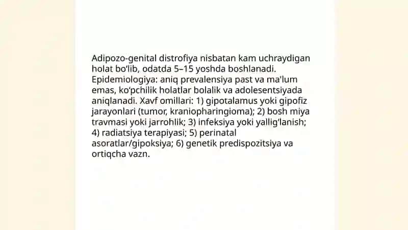 Adipozo-genital distrofiya 4