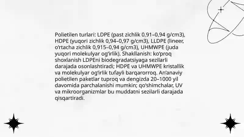 Polietilen paketlarining biodegradatsiyasi 4