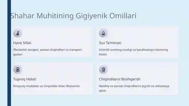 Shahar Muhitiga Gigiyenik Ta'rif 4