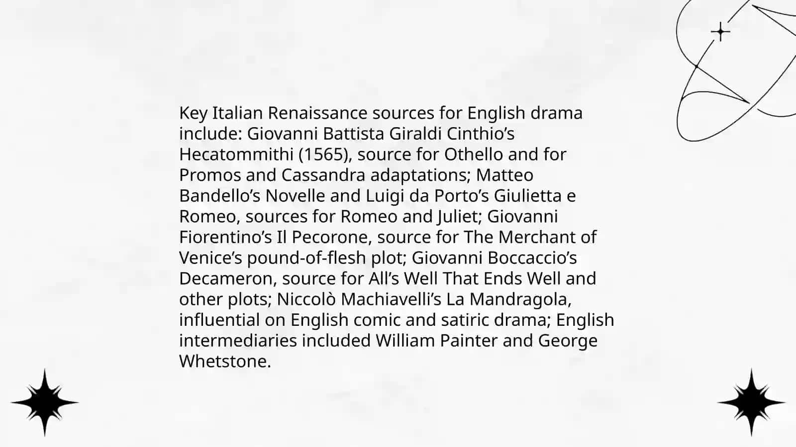 EARLY RENAISSANCE PERIOD. LITERATURE OF RENAISSANCE PERIOD, TRAGEDIES AND HISTORICAL CHRONICLES OF WILLIAM SHAKESPEARE 4