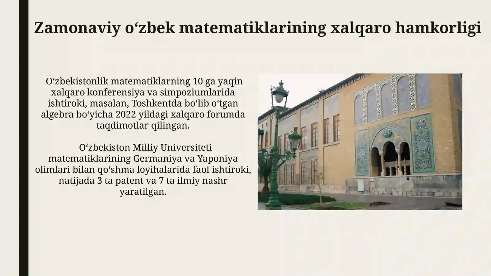Elementar Matematikaga Oʻzbek Olimlarining Hissasi 4