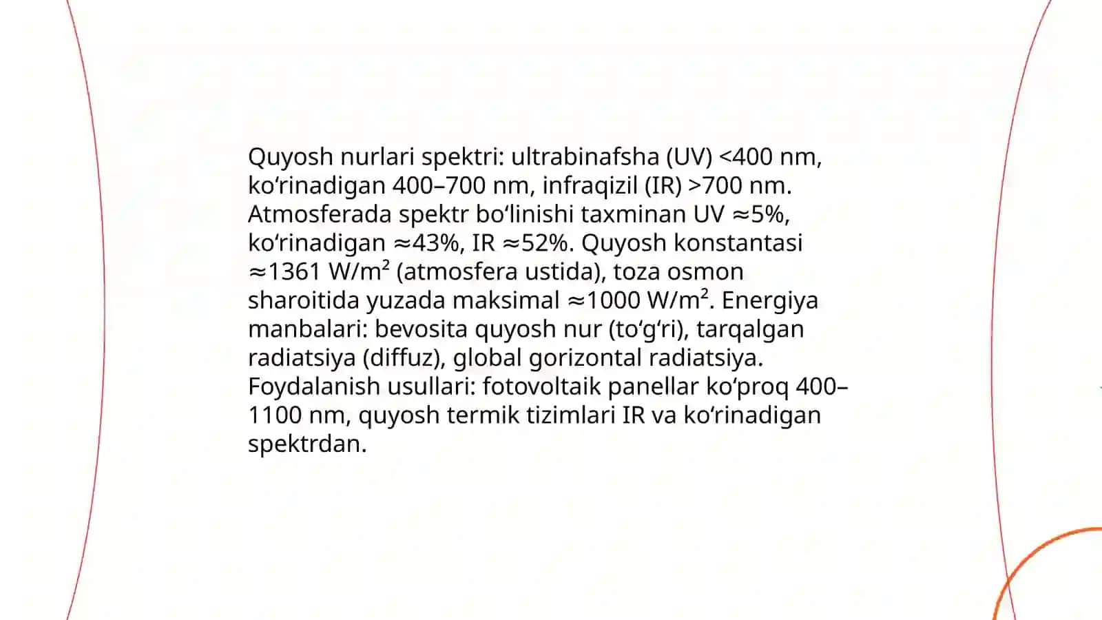 Quyosh energiyasidan foydalanish 4