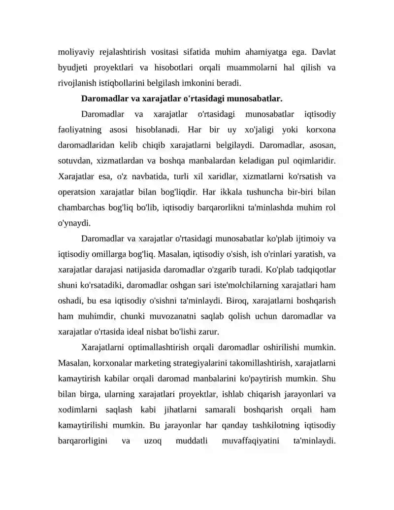 Davlat Byudjeti Daromad va Xarajatlarini Prognoz Qilish 4