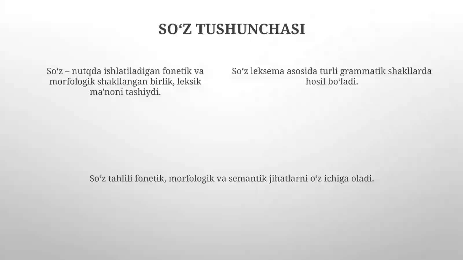 Leksema va soz munosabati 4