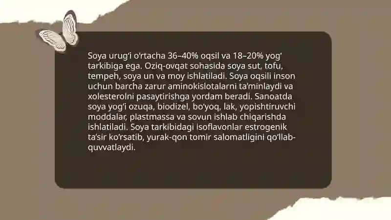 Soya o‘simligini ahamiyati va yetishtirish xusiyatlari 4