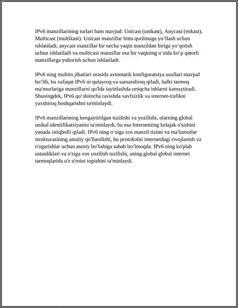 IPV6 PROTOKOLI 4