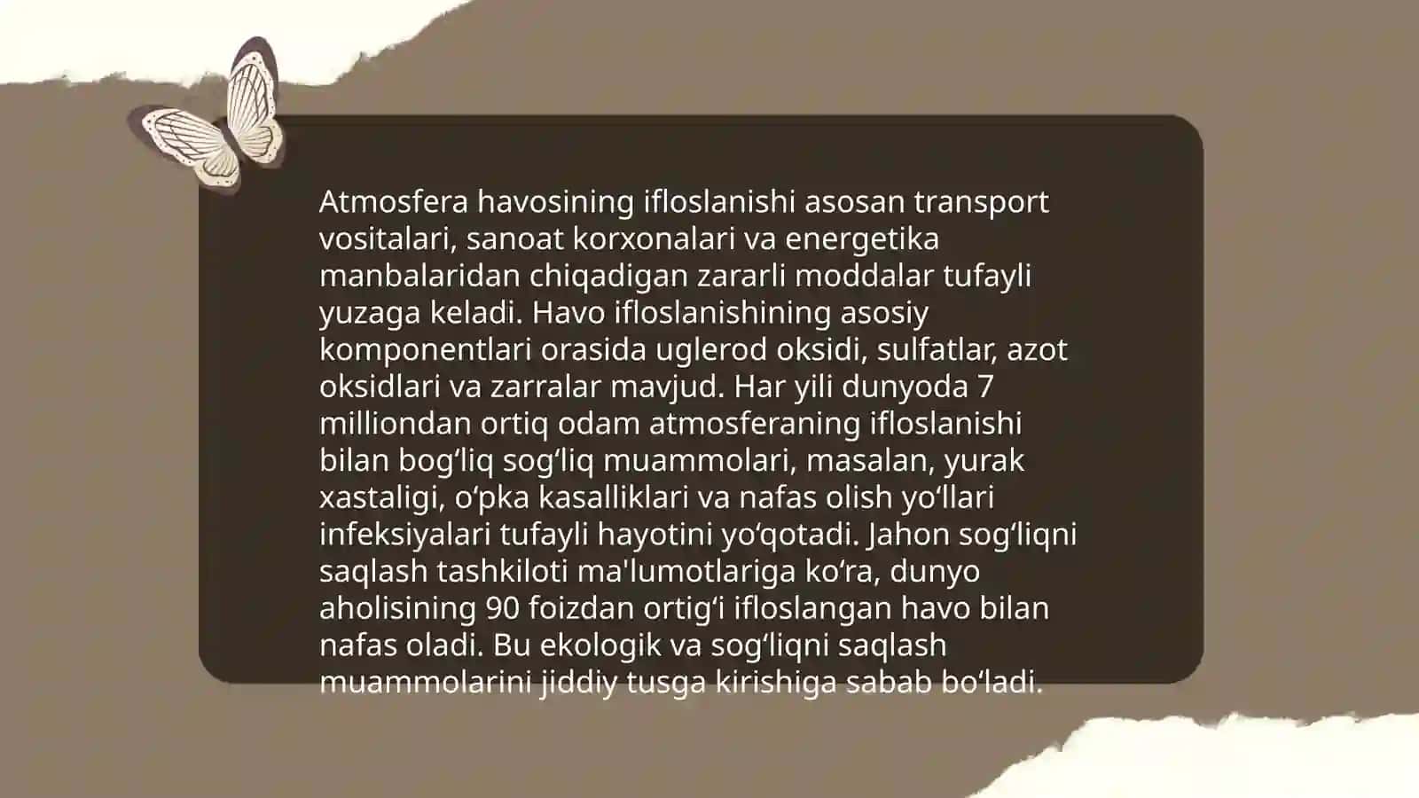 Ekologiya va inson salomatligi 4