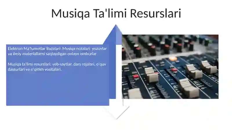 Musiqa servislari. Elektron ma'lumot bazalari 4