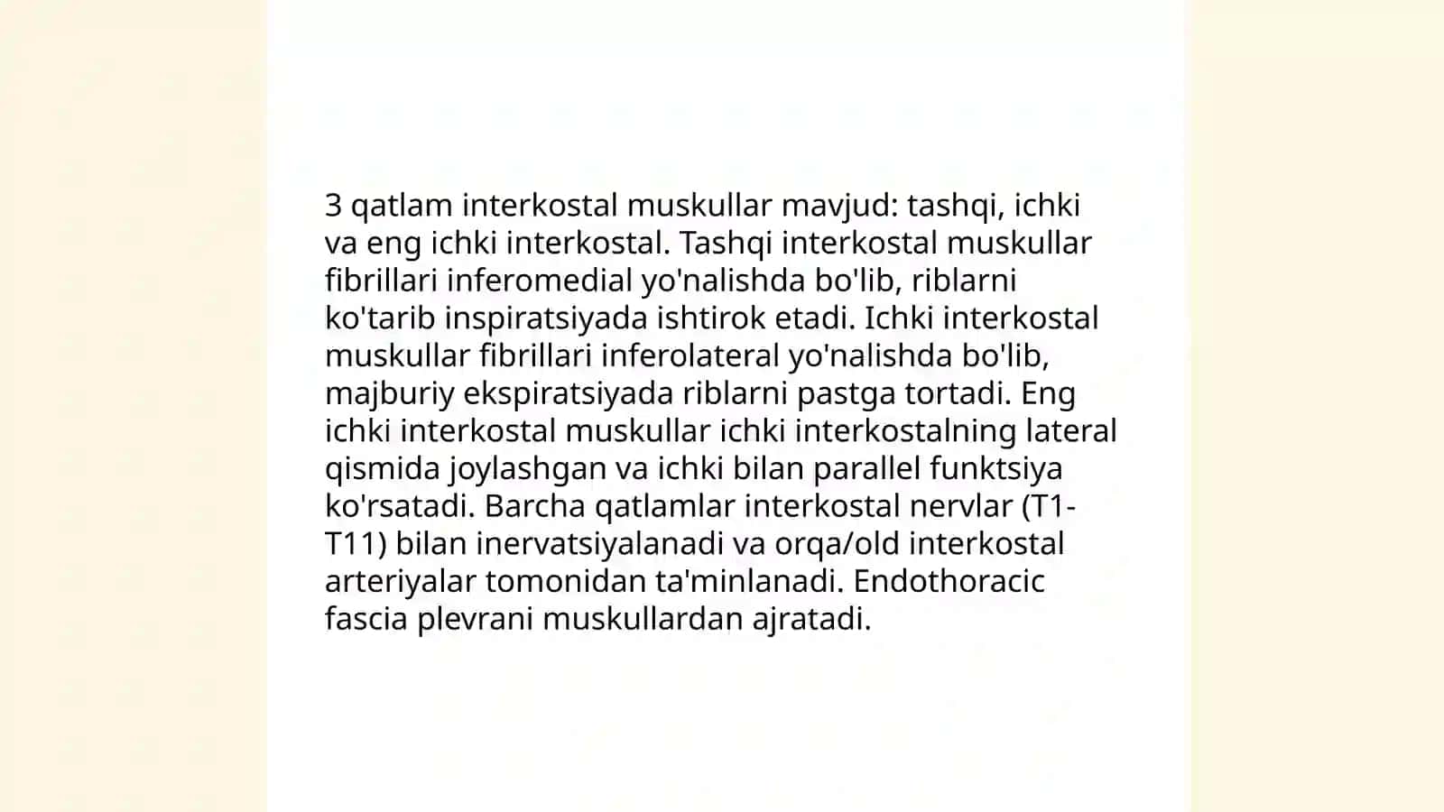 Kokis oraligi va plevra 4