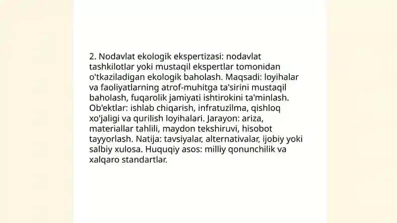 Ekologik ekspertiza turlari 4