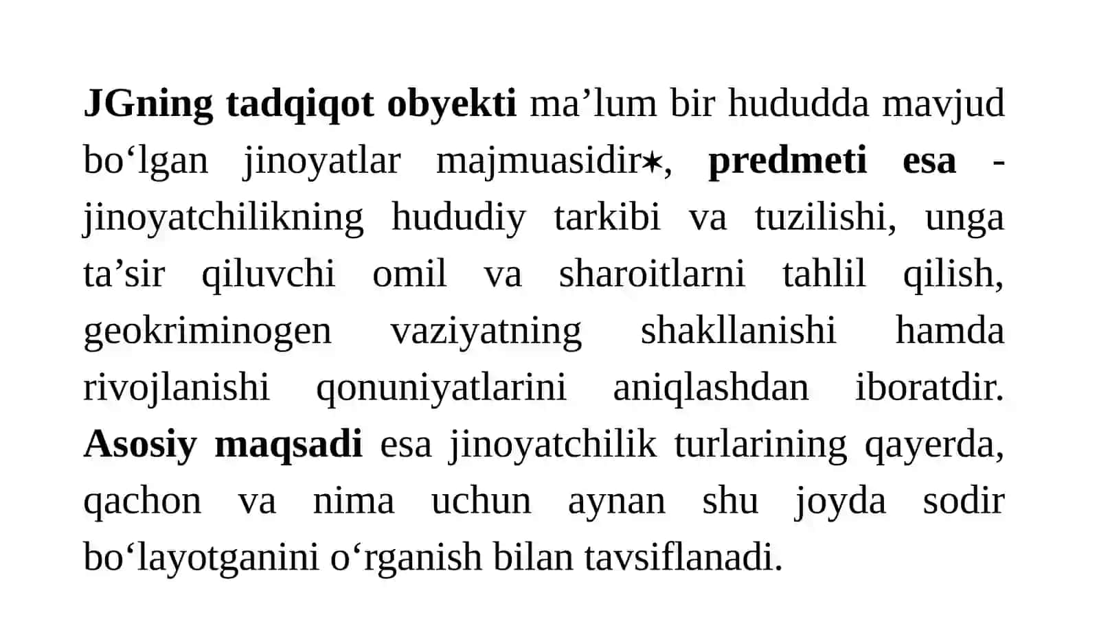 Jinoyatchilik geografiyasi 4