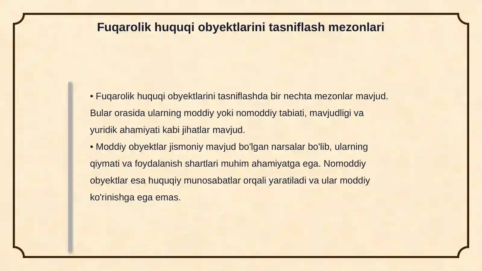 Fyqarolik huquqi obyektlari 4