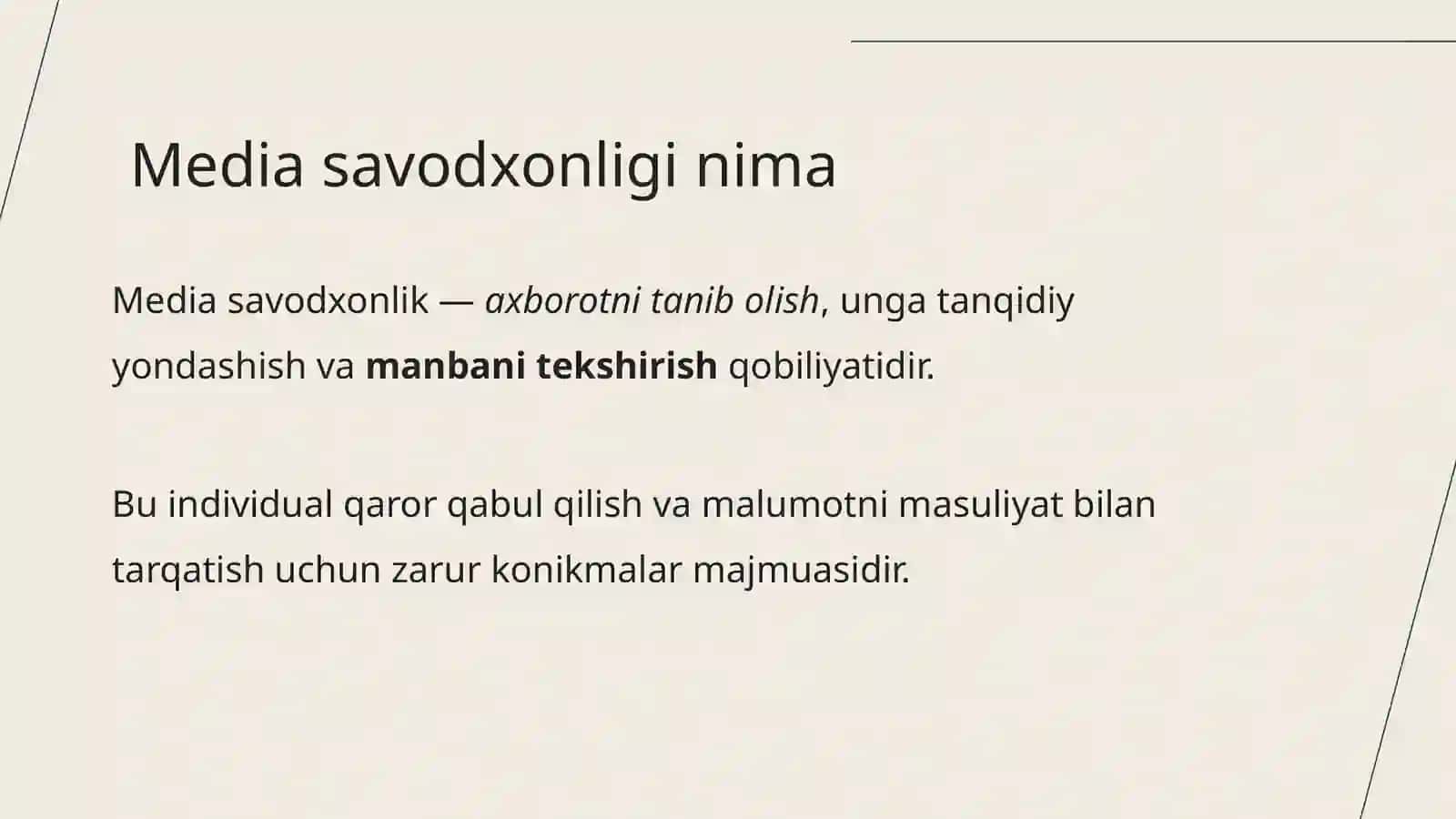 Media savodxonlik 4