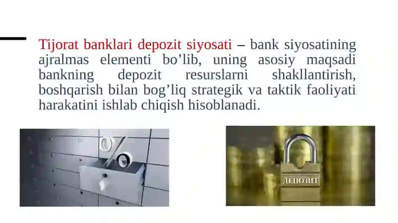 BANKLARDA DEPOZIT OPERATSIYALARI 4