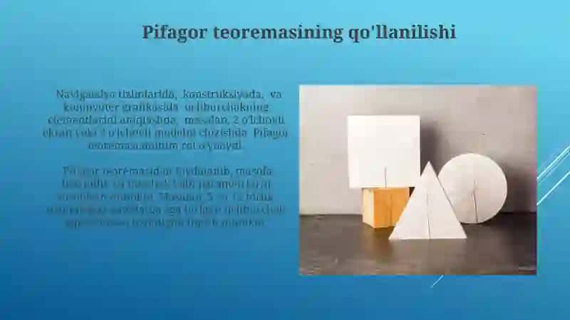 Pifagor va Fales teoremasi 4