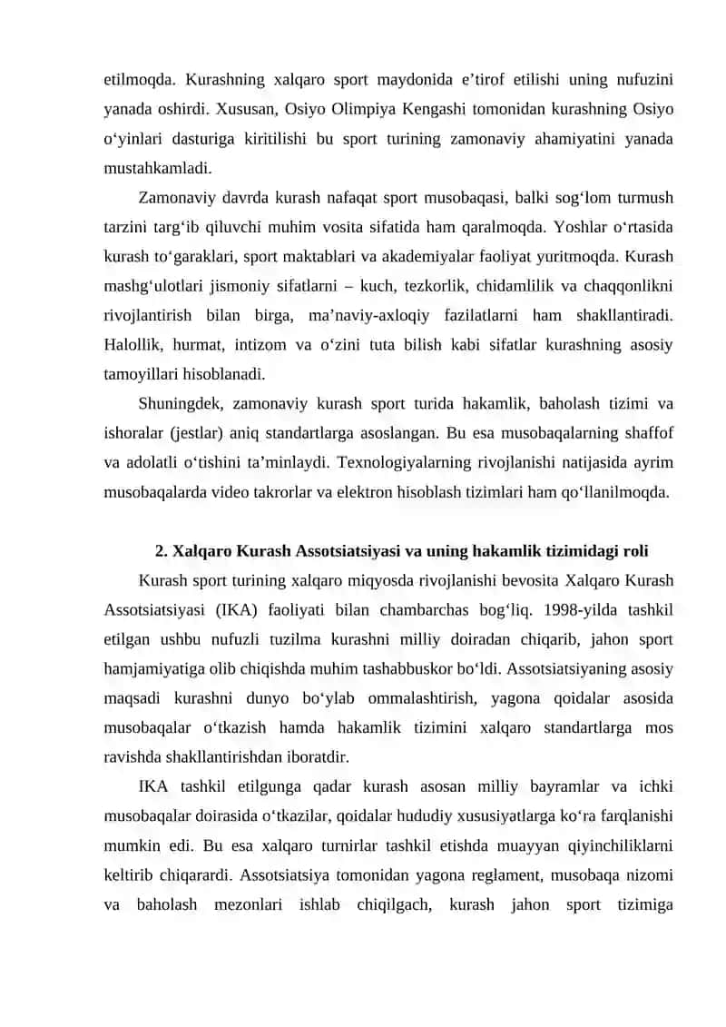 KURASHDA HAKAMLIK QILISH QOIDALARI, ISHORALARI (JEST) NI ORGANISH 4