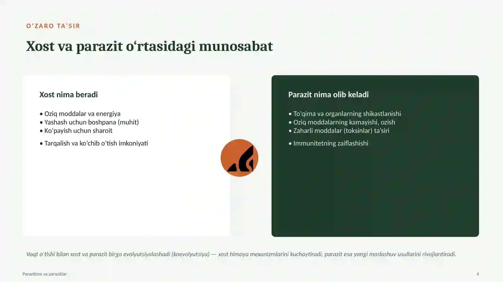 Parazitizm va parazitlar haqida tushunchalar 4