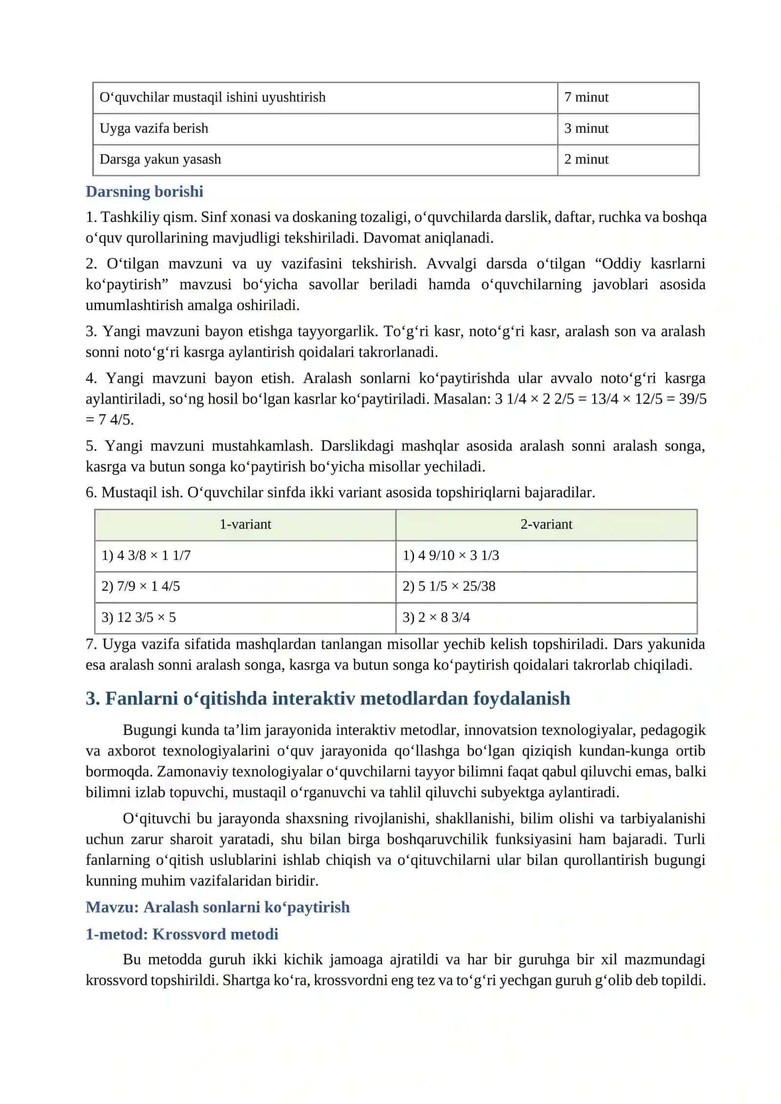 Ta'lim Metodlari va Vositalari 4