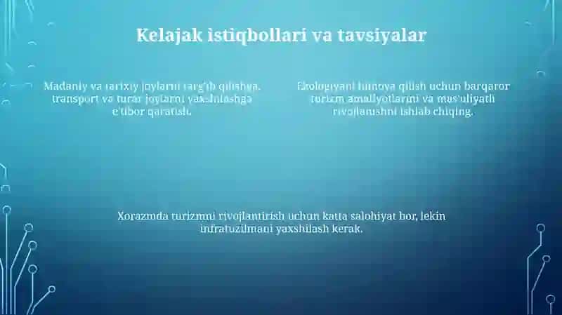 Xorazm turistik mintaqasi faoliyati taxlili 4